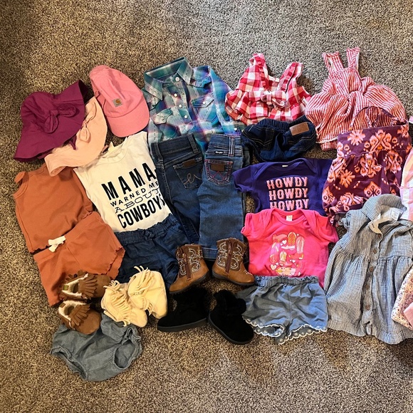 Baby girl western lot 6-9 month 6-12 month